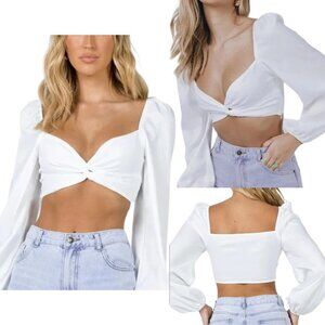 Princess Polly "Carson" Long Sleeve Crop Top (6)